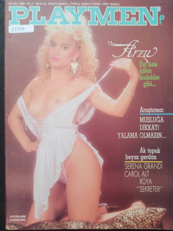 Playmen Dergisi Eylül 1988 Meral Gökçe Deniz Serpil Benay  