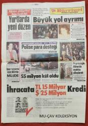 Hürriyet Gazete 18 Nisan 1986 Muammer Kaddafi,Turgut Özal,R.Madrid Oyuncuları,Emel Sayın,Adnan Menderes,Fahrettin Kerim Gökay,İktisat Bankası,Sony,Masel Reklam