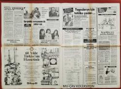 Hürriyet Gazete 25 Mart 1983 Seçime Kadar 5 Hedef,Muharrem Atik,Özkan Sümer Fatih Terim'e Ceza Verdi,Gazino Reklamları,Muazzez Abacı,Sevim Tuna,Ajda Pekkan,Necla Nazır,Mine Koşan