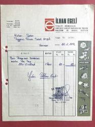 Efemera - İlhan EGELİ - İthalat / Fatura - kitantik - kitaLog