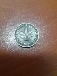 10 PFENNİG 1950 D SERİSİ ALMANYA