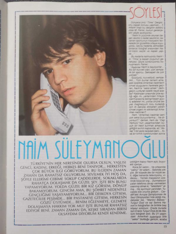 Playmen Dergisi Kasım 1988 Arzu Aydın Ceylan Yonca Yücel  