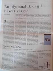 Akşamlık Kitap Gazetesi - 1 Ağustos 2003 - Sayı 65 -  Bu Uğursuzluk Değil Hasret Kavgası - Üçüncü Tekil Şahıs -Çelik Gülersoy'a Veda - Necip Fazıl Kısakürek 'te Kadın Zaafı - Bir Harry Potter Düşmanı - Ortaköy'de Bir Sahaf Var