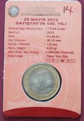 2012 Sayıştay'ın 150. Yılı Hatıra Parası   Fao Özel Folde'inde