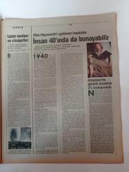 Cumhuriyet Bilim Teknik Gazetesi - 13 Haziran 1987 - Sayı 16 - Görüntüde 3 Boyutlu Çağ - Yazın Serinlik Kışın Sıcaklık - Bunama 40'ında Da Başlayabilir - Avrupa'nın Uzay Atağı - Alzheimerde Genetik Bozukluk 21. Kromozomda- Uranüs'ün Buzlu Ayları