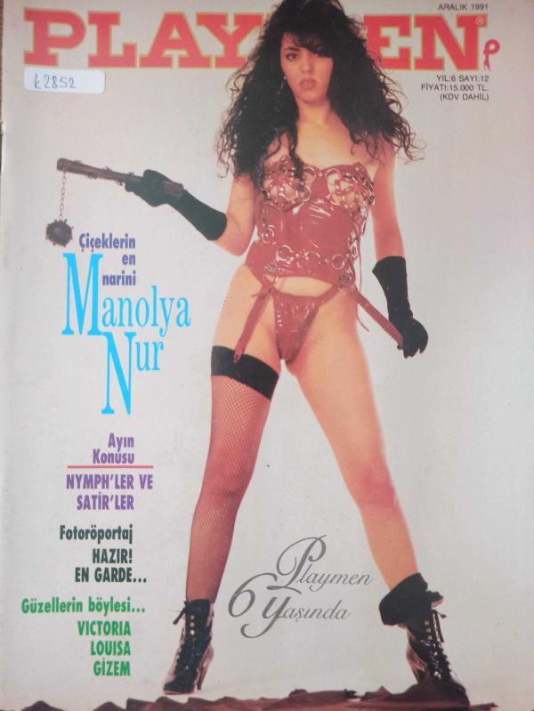 Playmen Dergisi Aralık 1991 Sothys Dilek Aksu Mine Yılmaz  