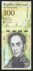 ** VENEZUELLA ( 100.000 * BOLİVARES ) 2017 - ÇİL
