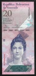** VENEZUELLA ( 20 * BOLİVARES ) 2011 - ÇİL