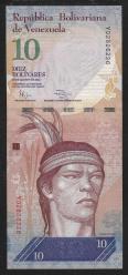 ** VENEZUELLA ( 10 * BOLİVARES ) 2014 - ÇİL