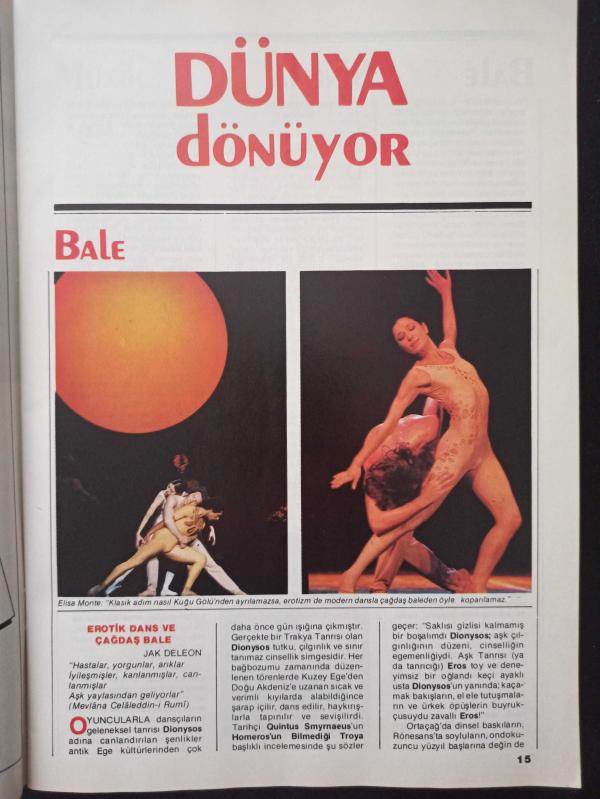 Bravo Dergisi Kasım 1986 Çavşır Otu Otomobil sayfaları Semra  