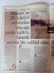 Hürriyet Tarih Gazetesi - 1 Şubat 2006 - Kurtlar Vadisi'nin Gerçek Versiyonu - Yarbay Süleyman Askeri Fotoğrafı - Maymunu İblis Zanneden Satanistler - Şerefli Askerin Ölümüne Dostu Da Düşmanı Da Üzülür - Mozart Olacaktı Cellad Oldu
