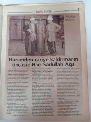 Hürriyet Tarih Gazetesi - 11 Aralık 2002 - Hoca Diye Girdi Koca Olup Çıktı - Dört Asırdır Ağız Tadıyla Bir Armut Yiyemedik - Kundakta Kocaya Giden Sultanlar - 70 'lik Kadınları Genç Kıza Çeviren Esir Tüccarları
