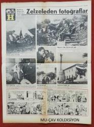 Hürriyet Gazete 8 Ekim 1964 19 Ölü,26 Ağır Yaralı Var,Zelzeleden Fotoğraflar,G.Saraylı Tarık,Seri İlanlar,Kader Otobüsü,Sevmek Günah Mı Karikatürü,Pirelli-Amerikan-Türk Bankası-Komili-Petrol Ofisi Reklamı