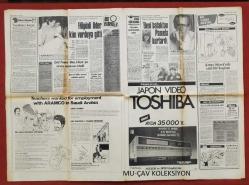 Hürriyet Gazete 23 Ağustos 1983 Ankara ve Atina Kıbrıs'a Karışmasın,Erol Evgin,Güngör Bayrak,Sibel Tercan,Sanlı Sarıalioğlu,Sezen Aksu,İbrahim Tatlıses,Gazino Reklamları,Toshiba-Çamlıca Reklamı