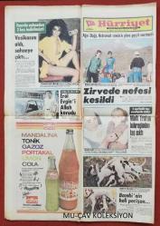 Hürriyet Gazete 23 Ağustos 1983 Ankara ve Atina Kıbrıs'a Karışmasın,Erol Evgin,Güngör Bayrak,Sibel Tercan,Sanlı Sarıalioğlu,Sezen Aksu,İbrahim Tatlıses,Gazino Reklamları,Toshiba-Çamlıca Reklamı