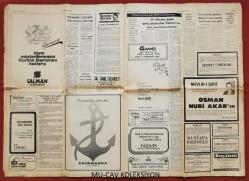 Hürriyet Gazete 12 Elm 1981 Enver Sedat'ın Halefi Seçiliyor,Orhan Günşıray,Beşiktaşlı Haluk,Claduia Rivelli,Emel Sayın,Niyazi Serenkök-Bossa-Ticarek Bankası-Hisarbank-Ziraat Bankası-Akbank Reklamı