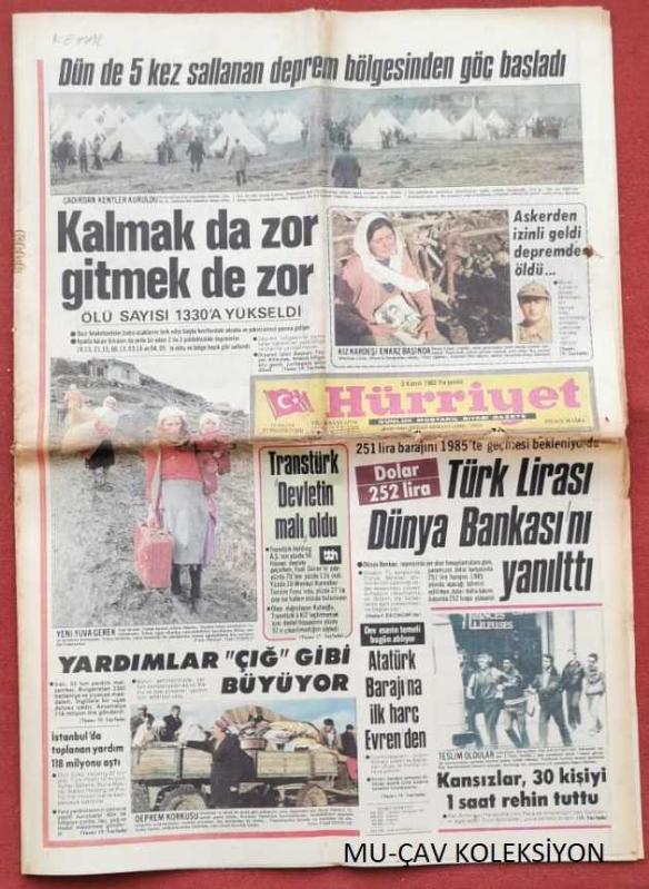 Hürriyet Gazete 3 Kasım 1983 Kalmak Da Zor Gitmek De Zor Margaux  