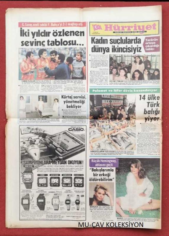 Hürriyet Gazete 3 Kasım 1983 Kalmak Da Zor Gitmek De Zor Margaux  