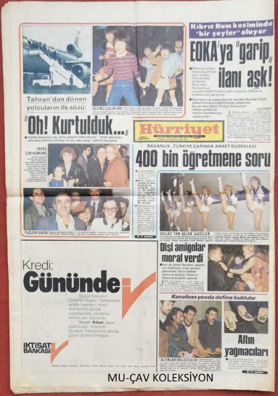 Hürriyet Gazete 20 Mart 1985 Avrupa Bulgar Zulmünü Kutluyor Zeki  