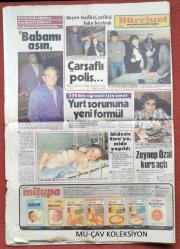 Hürriyet Gazete 28 Aralık 1984 Ajda Pekkan Evlendi,Ali Pars,Ayhan Taşkın,Eyüp Can,Metin Akpınar,Zeki Alasya,Harrison Ford,Richard Gere,Mel Gibson,Barış Manço,Ceyo-Rado-Toyota Reklamı