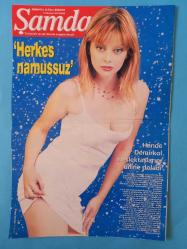 Şamdan Magaxin Dergi 13 Haziran 1999 Ebru Şallı,Arif Erdem,Şebnem Dönmez,Yonca Evcimik,Emel Sayın,Davis Youness,Kerem Alışık,Aydan Şener,Erol Akçay,Demet Şener,Mert Çiller,Cem Boyner,Zeynep Tunuslu