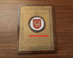 ESKİ - M.S.B . MİLLİ SAVUNMA BAKANLIĞI ASKERLİK DAİRE BAŞKANLIĞI PLAKET - ROZET - MADALYON B9105