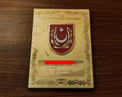 ESKİ - M.S.B . MİLLİ SAVUNMA BAKANLIĞI ASKERİ PLAKET - ROZET - MADALYON B9106