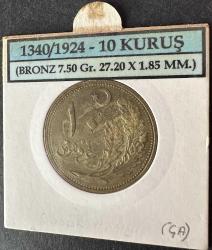 1340/1924 (۱۳٤۰) - 10 KURUŞ (ÇA/ÇİL-) “Nadir-R / Natürel ” TCM1340