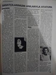 Milliyet Sanat Dergisi,9 Kasım 1973,Sayı 53,Atatürk Kültür Ve Sanat,Sadi Borak,Ceyhun Atuf Kansu,Semiha Berksoy,Füreya,Wilhelm Victor Krausz,Arif Bedir Kaplan,Cemal Reşit Rey,Münir Nurettin Selçuk,Kenan Yontunç,Vasfi Rıza Zobu,Yakup Kadri Karaosmanoğlu