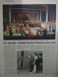 Milliyet Sanat Dergisi,20 Temmuz 1973,İstanbul Festivali Sona Erdi,Adalet Ağaoğlu,Yehudi Menuhin,C.Lelouch,Francis Lai,Otto Klemperer,Andre Cayalle