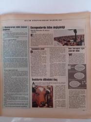 Cumhuriyet Bilim Teknik Gazetesi - 29 Nisan 1995- Sayı 423- Septik Şokta Yeni Yaklaşımlar - İstanbul Bir Bilimkent'e Kavuşmalı- İnek Mi Kuş Mu - Karaciğer Hastalıklarında Durum - Yeni Ürünler
