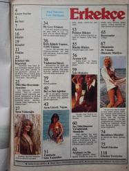 Erkekçe Aylık Aktüalite Sinema Tiyatro Müzik ve Magazin Dergisi - Ağustos 1982- Deniz Akbulut- Şevket Yılmaz- Atilla İlhan- Emin Coşar- Prenses Anne- Jacqueline Bisset- Faye Dunaway- Nazan