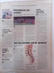 Cumhuriyet Bilim Teknik Gazetesi - 7 Eylül 1996 - Sayı 494 - Omurgalıların İlki- Çocuk Sorun Çözmeyi Nasıl Öğrenir - Darwin Kuramı Yeniden Gündemde - Yapay Göz Üretiliyor - Evrende Hayat Tartışması