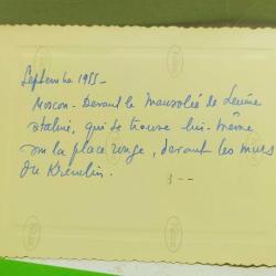 KRT100----1955 KREMLİN LENİN MOZOLESİ ÖNÜ FOTOĞRAFI