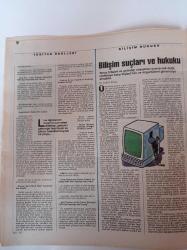 Cumhuriyet Bilim Teknik Gazetesi - 24 Haziran 1995 - Sayı 431 - Hasta Hakları Paneli-- Hayvanlar Neden Konuşamaz- Bilişim Suçları Ve Hukuku-Türkiye'yi Ve Dünyayı Tehdit Eden Bomba İnsan - Geleceğin Bilim Adamları - Eşcinsellik Doğuştan Mı - Güneş Işığından Beslenen Kamera - Sıcak Kar Taneleri - Dünyaya Açılmak