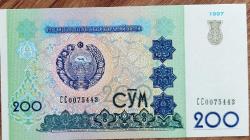 ÖZBEKİSTAN 200 Som, 1997 ÇİL