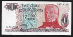** ARJANTİN ( 1 * PESO ARGENTİNO ) 1983 - 84 - ÇİL