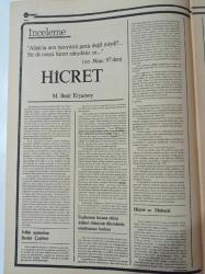 1400 Hicret Gazetesi - 17 Eylül 1979- Sayı 1 - Taraki Stalin Rolünü Oynuyor Ama Afganistan Rusya Değil - Humeyni İslam Olmayan İktidarları Devirmeliyiz - Fahri Korutürk Bazı Başlar Ezilecek - Mesud Barzani - Ali Bulaç- Hicret Olayı Ve İlk Cuma Namazı