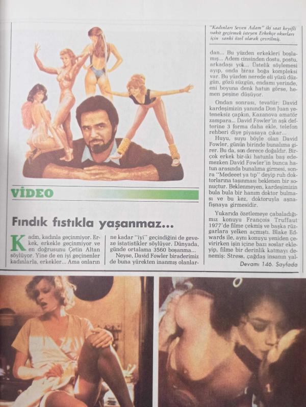 Erkekçe Dergisi Nisan 1985 Ursula Andress Meral Gökçe İpek  