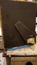 Resim Çerçevesi -Hasır örgü forumlu çerçeve ,tahta  aksam montelenmiş Ebat: .20 * 25 cm.