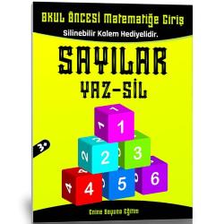 Okul Öncesi Matematiğe Giriş (Sayılar) Yaz-Sil Kitabı