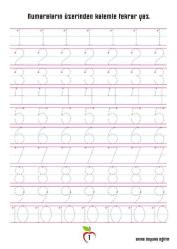 Okul Öncesi Matematiğe Giriş (Sayılar) Yaz-Sil Kitabı