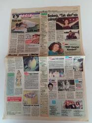 Tercüman Gazetesi - 9 Ekim 1991 -Beşiktaş onbiri fotoğrafı-Fenerbahçe’li Rıdvan-Piontek-Varna Güreş oyunları- Vilnius Müzik Festivali - Bestemiz Türk Elleri'nde Çalınıyor - TRT Çeşme Konseri - Süt Kardeşler - Kemal Sunal - İsimsiz Bir Kadından Mektuplar