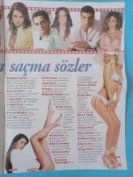 Dolce Magazin Dergi 16 Nisan 2005 Fenerbahçe Alex poster-Nükhet Duru,Gökhan özen,Meltem Ören,Sefa ürün,Demet Şener,İbrahim Kutluay,Güler sabancı,Gülben Ergen,İlhan Mansiz,Yasemin Kozanoğlu,Demet Akalın,Esra Balamir,John Carev,AlexArzu Pavlova