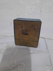 ZİRAAT BANKASI KUMBARALI MASA SAATİ--ÇALIŞMIYOR BAKIM İSTER