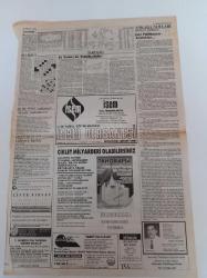 Cumhuriyet Gazetesi - 8 Eylül 1991 - Beşiktaş'ı Hakem Kurtardı- Galatasaray'dan 4 Direğe Bir Fileye - Cenk Koray - 9 Safkanın Mücadelesi Nefes Kesecek