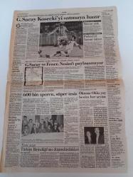 Cumhuriyet Gazetesi - 12 Eylül 1991 - Galatasaray Kosecki'yi Satmaya Hazır - Galatasaray Ve Fenerbahçe Nesim'i Paylaşamıyor- Zehra Öktem Okçuluktaki Gururumuz - Tom Jones Geldi - Sakıp Sabancı