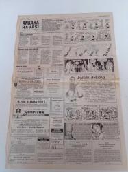 Cumhuriyet Gazetesi - 14 Eylül 1991 - Galatasaray'a Taşlı Saldırı - Magic Box TRT'ye Fark Attı - Bir Yıllık Vatandaş Victoria Seçmen Oldu - Basketbol Ödül