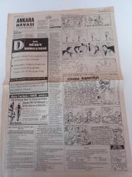 Cumhuriyet Gazetesi - 16 Eylül 1991 - Bir Başkadır Fenerbahçe Sevgisi - Aykut Kocaman - Arnavutlar Ancak Ödül Törenine Yetişti - Adana Demirspor - Mustafa Denizli Turu Rahat Geçeceğiz