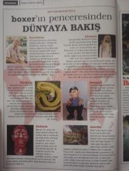 Boxer Dergisi- Ağustos 2005- Fatoş Seymen- Başak Şahin- Naim Süleymanoğlu- Eda Özerkan- Ahmet Ümit- Kanat Atkaya- Selin Yardımcı- Okay Gönensin- Teoman Hünal
